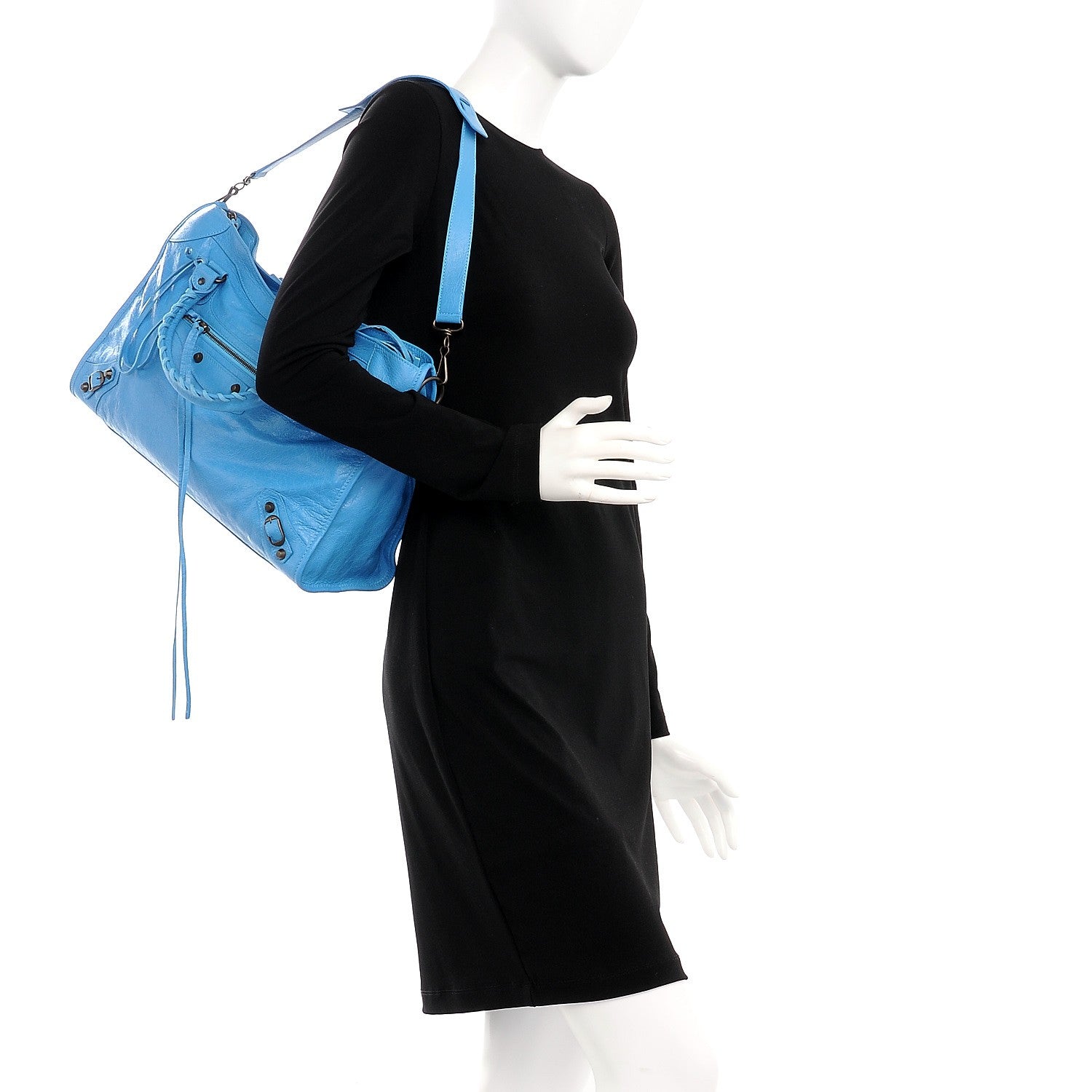 Balenciaga Agneau Classic Hardware City Bleu Azur Clair 3 of 8