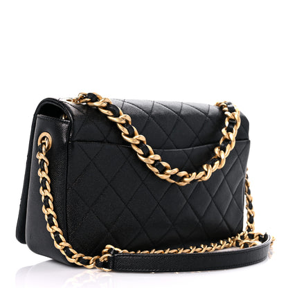 Chanel Caviar Quilted Medium Fashion Therapy Flap Bag Black 3 of 10
