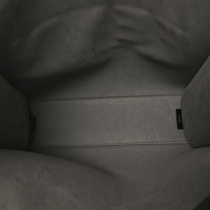 Fendi Vitello Cher Logo Embossed Medium Go To Shopper Tote Black 5 of 8