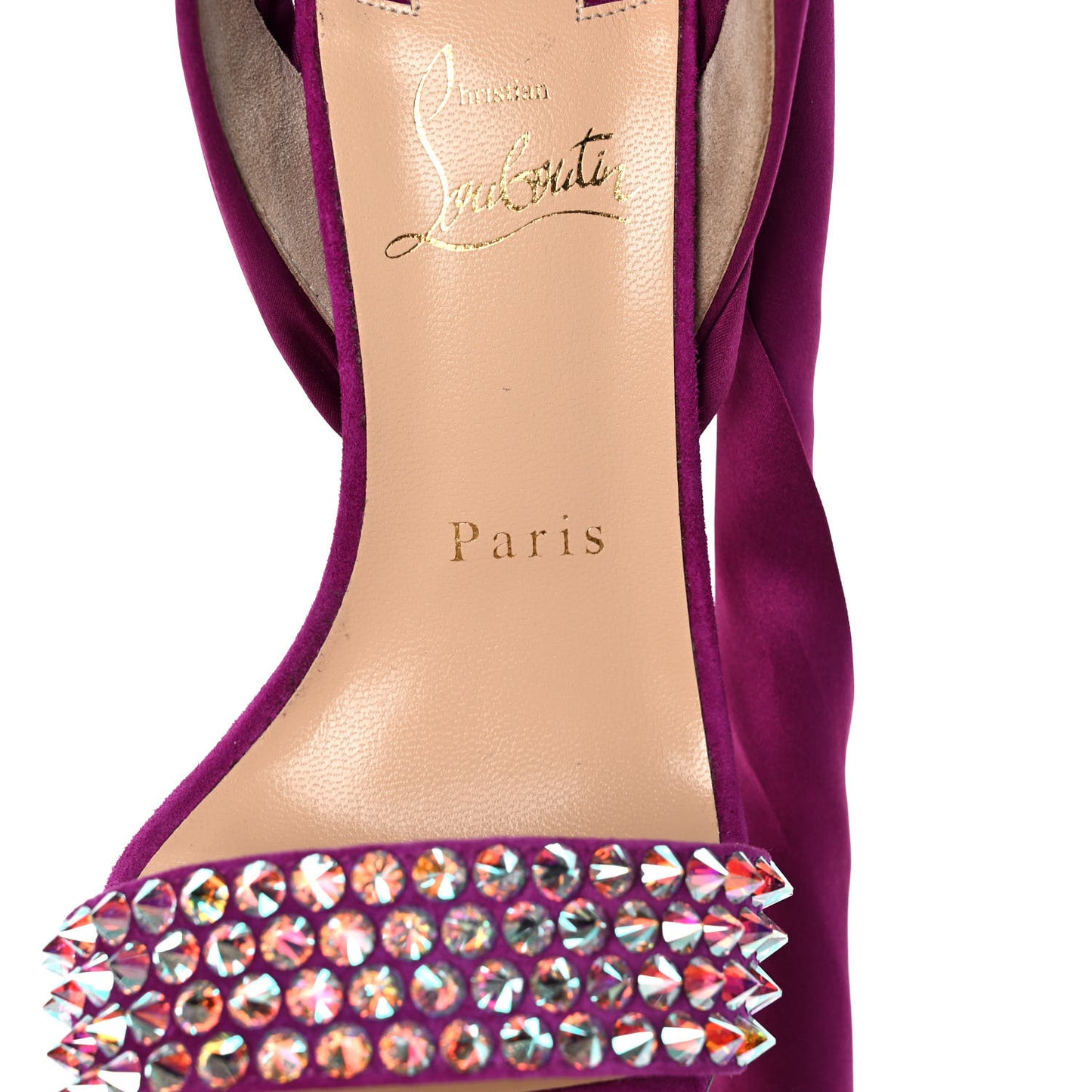 Crepe Satin Veau Velours Krystal Du Desert 100 Sandal 37 Version Ricelieu