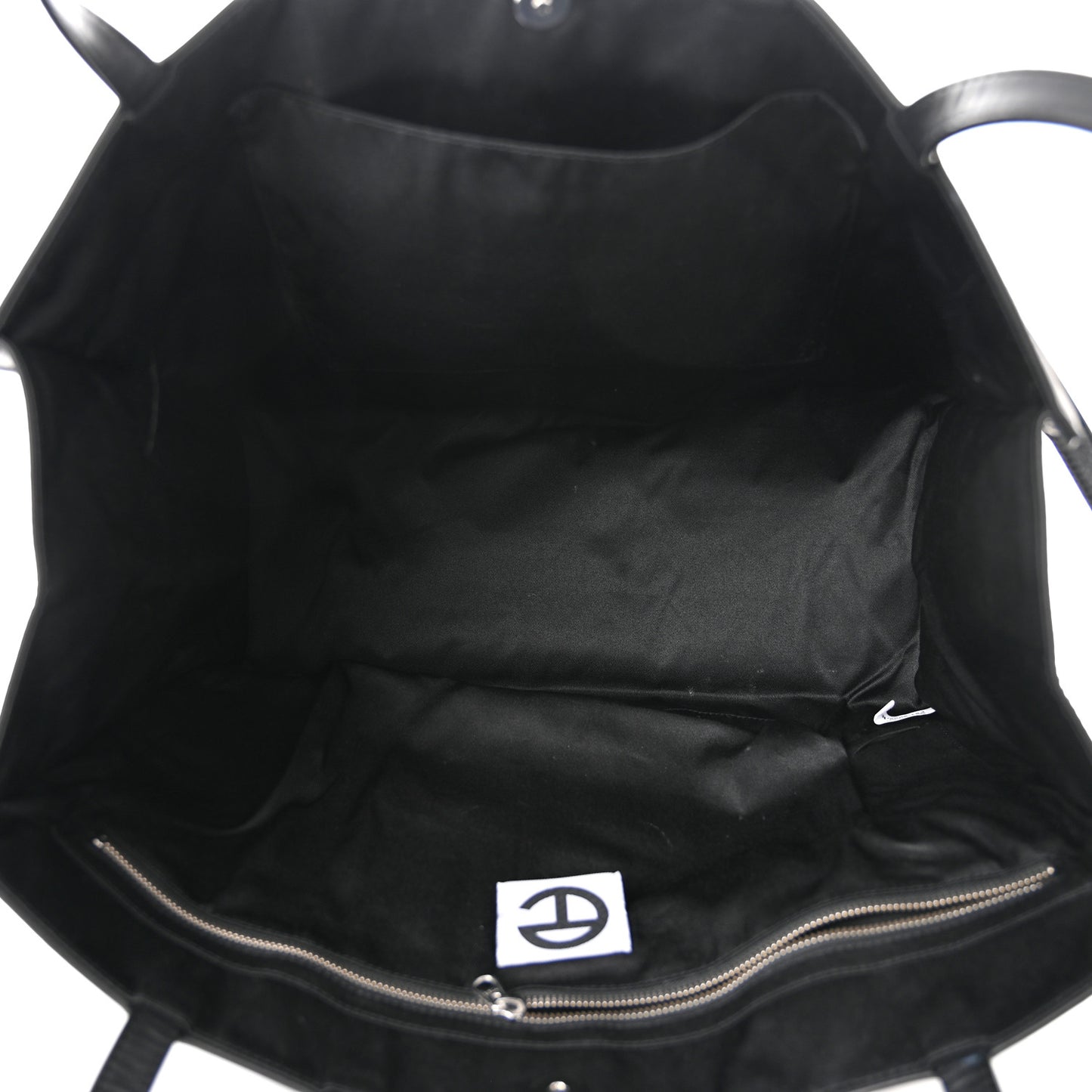 Vegan Leather Large Shopping Bag Black