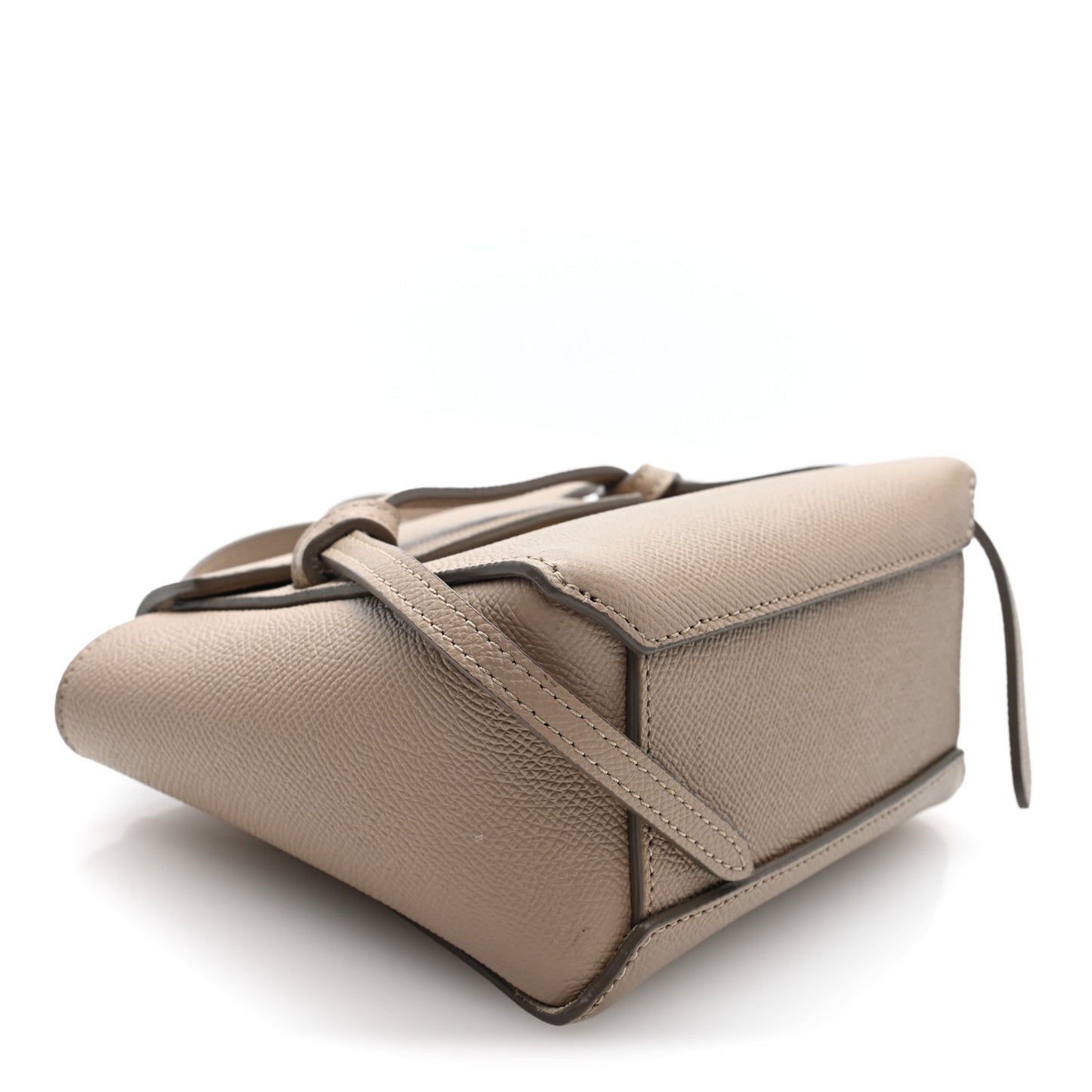 Grained Calfskin Pico Belt Bag Light Taupe