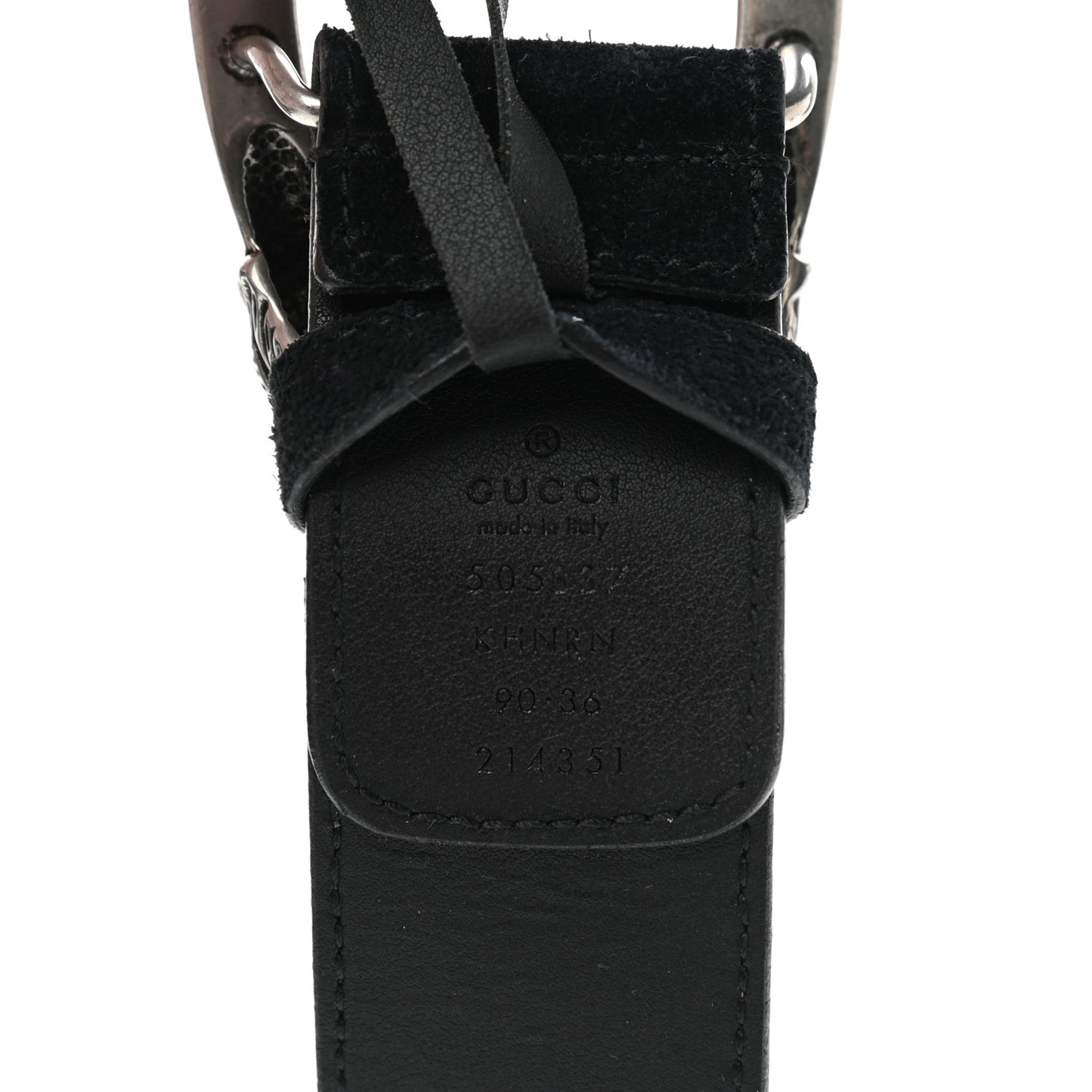 GG Supreme Monogram Suede Dionysus 40mm Belt 90 36 Beige Black