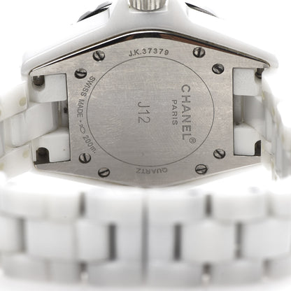 Chanel Stainless Steel Ceramic Diamond Dial 33mm J12 Quartz Watch White 5 of 8