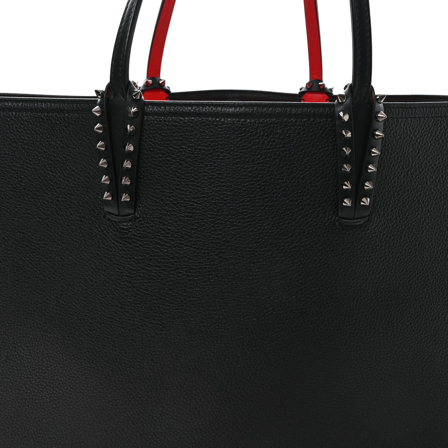 Calfskin Spikes East West Cabata Tote Black