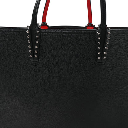 Christian Louboutin Calfskin Spikes East West Cabata Tote Black 9 of 11