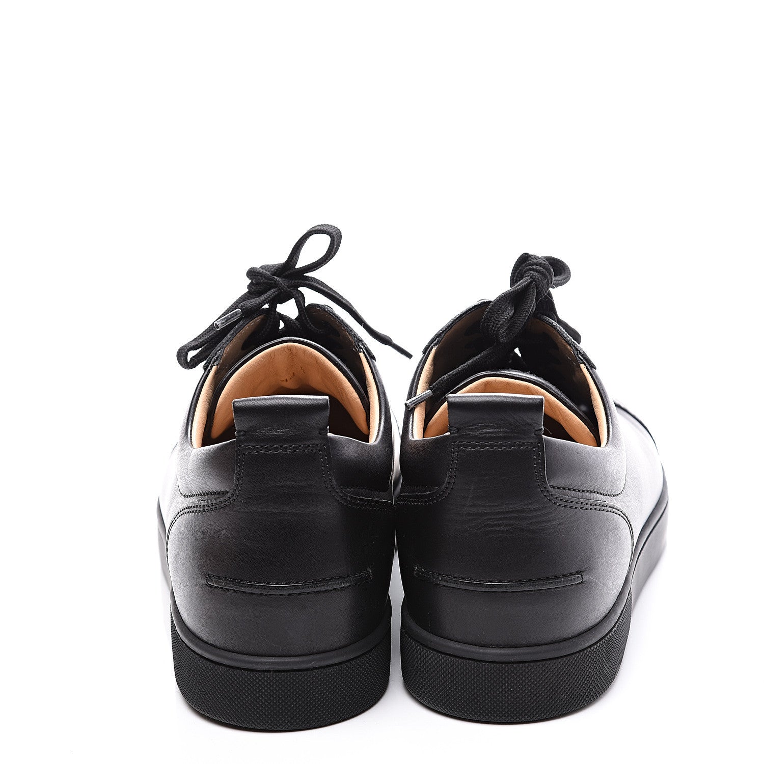 Christian Louboutin Calfskin Mens Louis Junior Flat Sneakers 44.5 Black 7 of 11