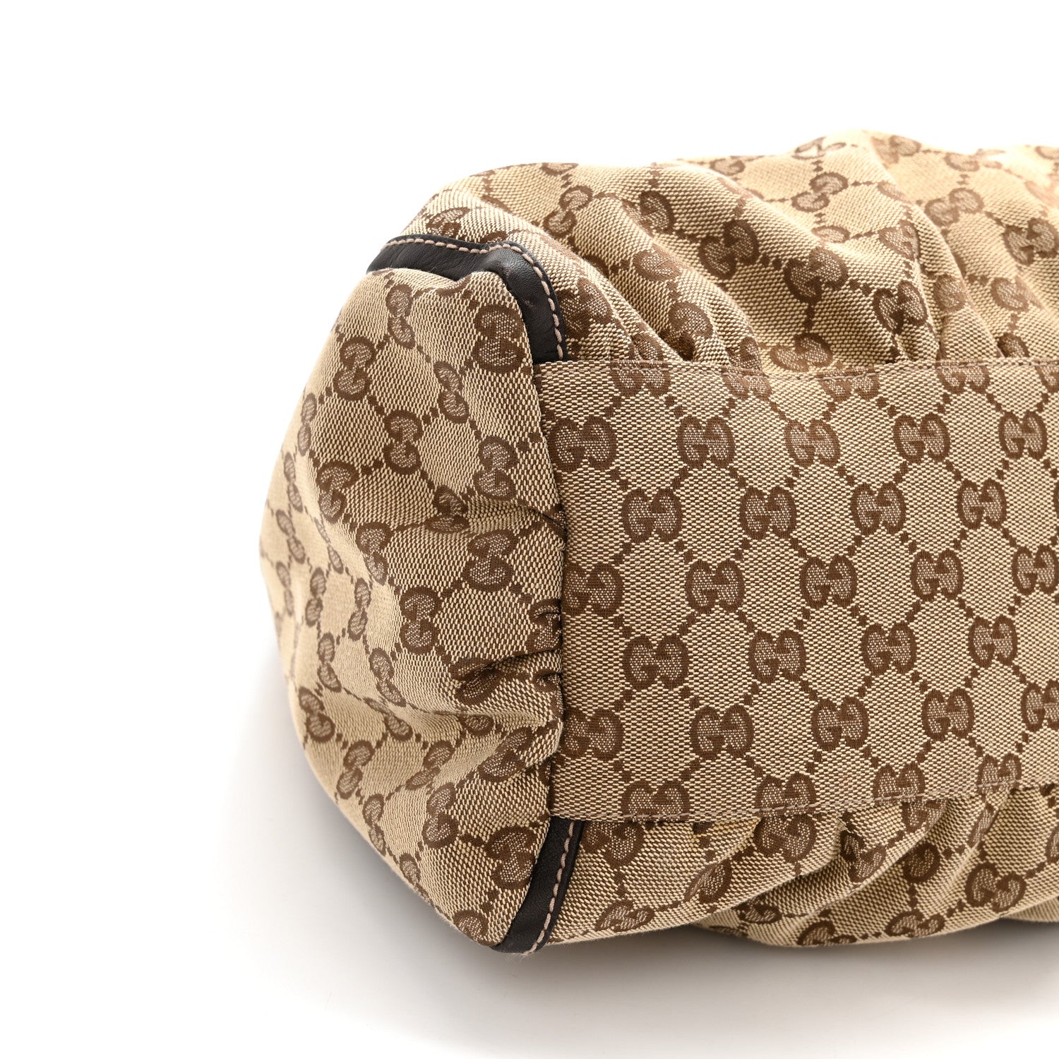 Gucci Monogram Large D Gold Hobo Dark Brown 9 of 10