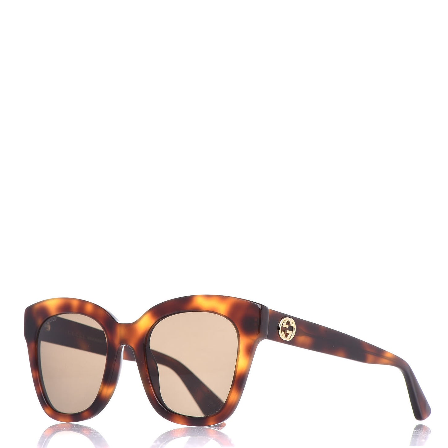 Acetate Square Frame Sunglasses GG0029S Tortoise