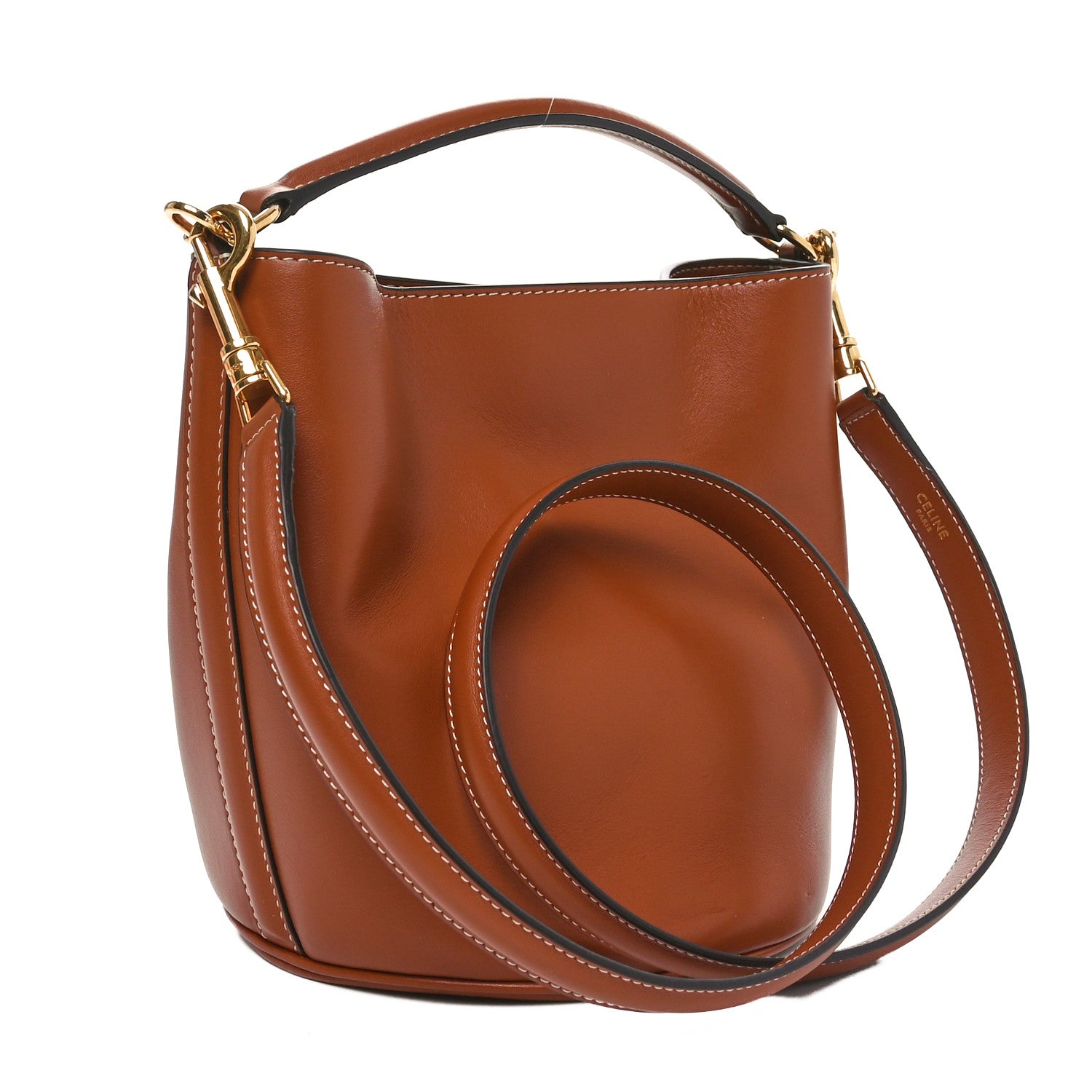 Celine Smooth Calfskin Teen Bucket 16 Tan 3 of 10