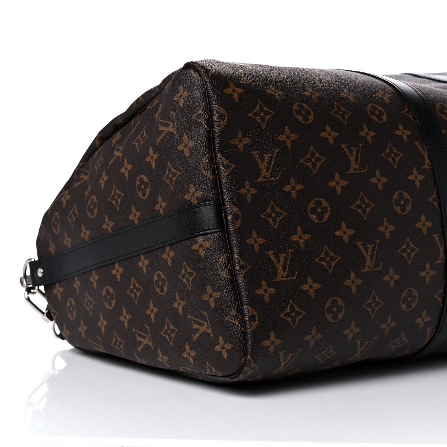 Louis Vuitton Monogram Macassar Keepall Bandouliere 55 8 of 10