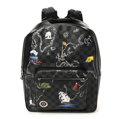 Louis Vuitton Damier Graphite World Map Josh Backpack 1 of 9