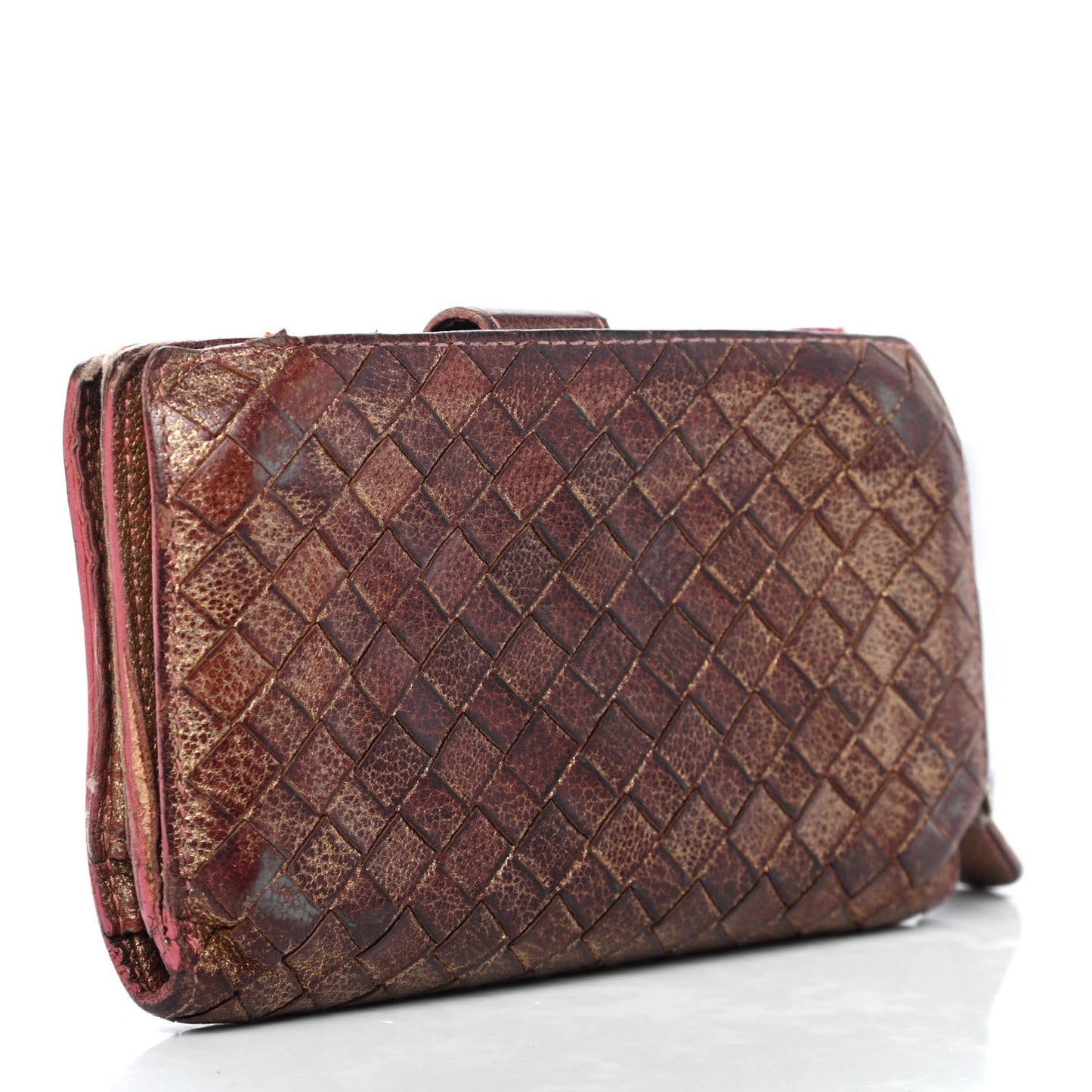 Nappa Intrecciato Continental Snap Wallet
