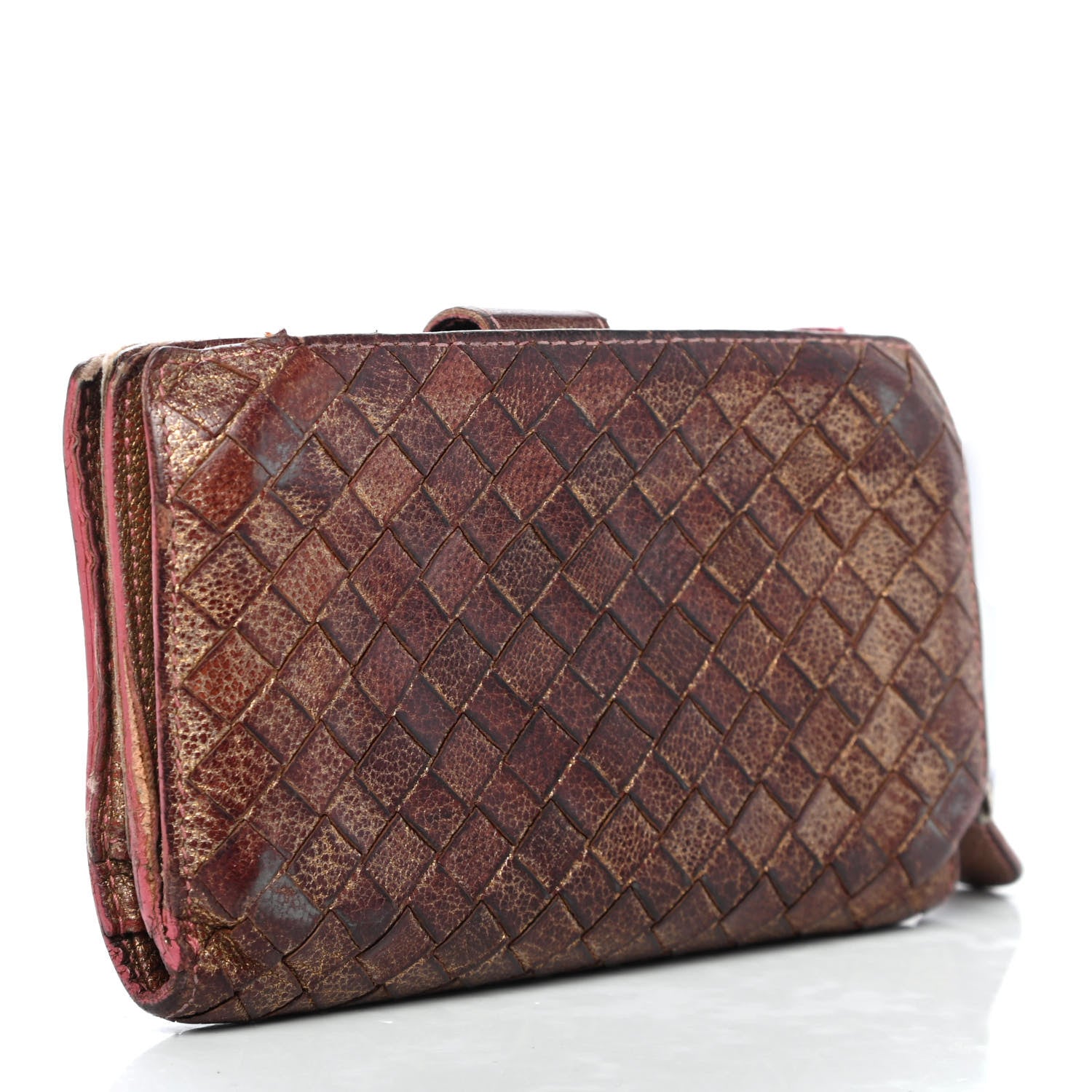 Bottega Veneta Nappa Intrecciato Continental Snap Wallet 2 of 4