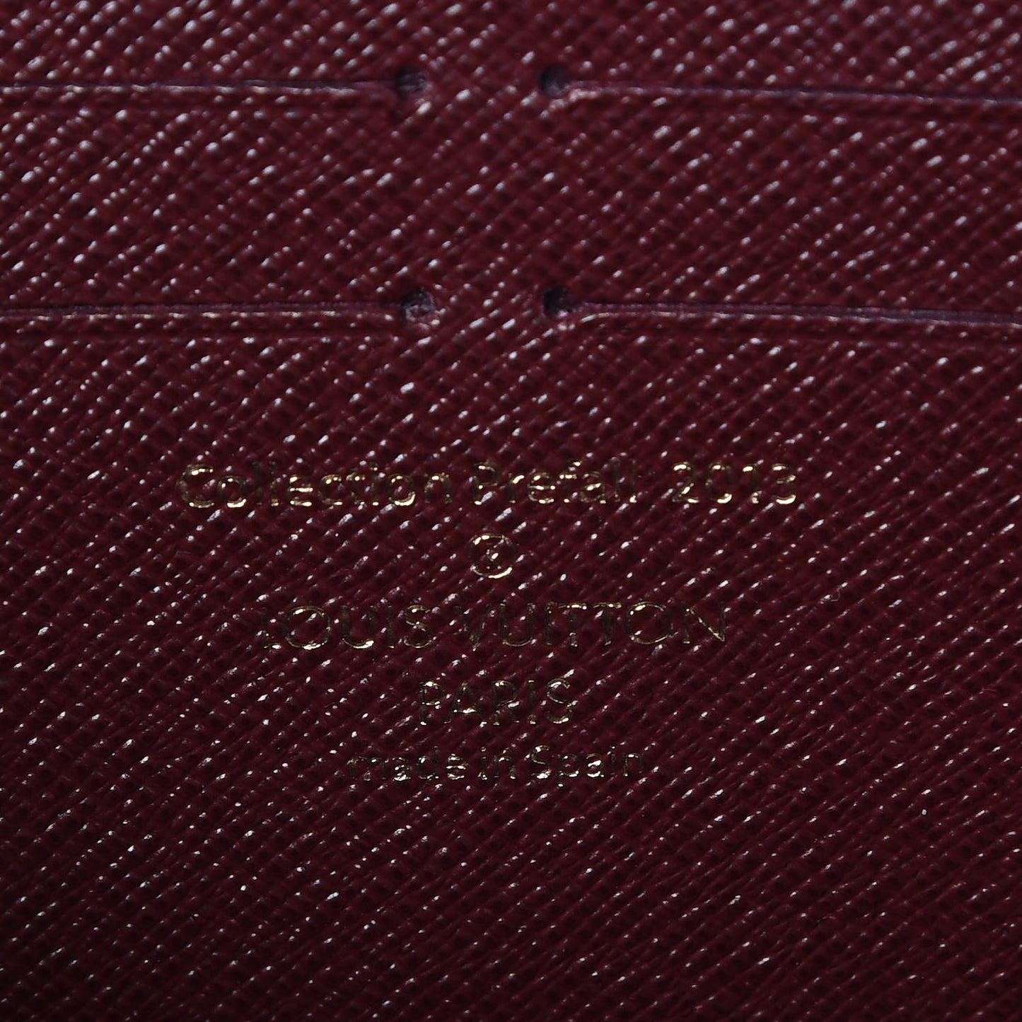 Damier Paillettes Zippy Wallet Red