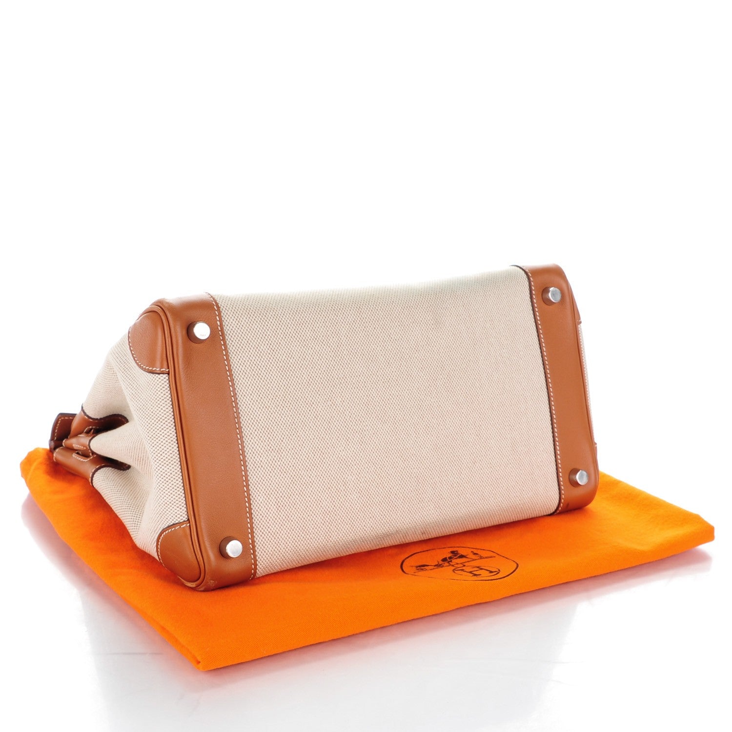 Hermes Toile Swift Birkin 30 Fauve 5 of 23