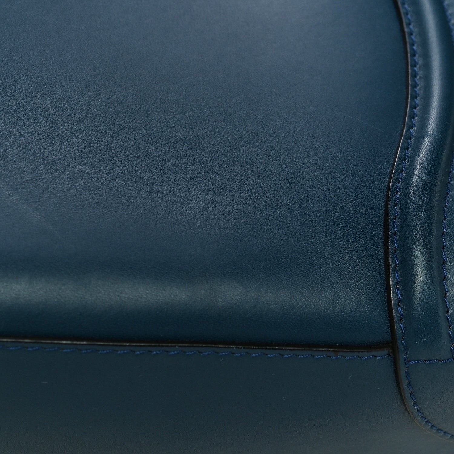 Celine Smooth Calfskin Mini Bi-Color Luggage Ocean Blue 11 of 11