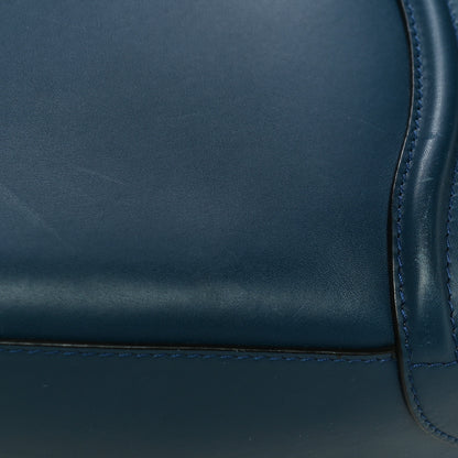 Celine Smooth Calfskin Mini Bi-Color Luggage Ocean Blue 11 of 11