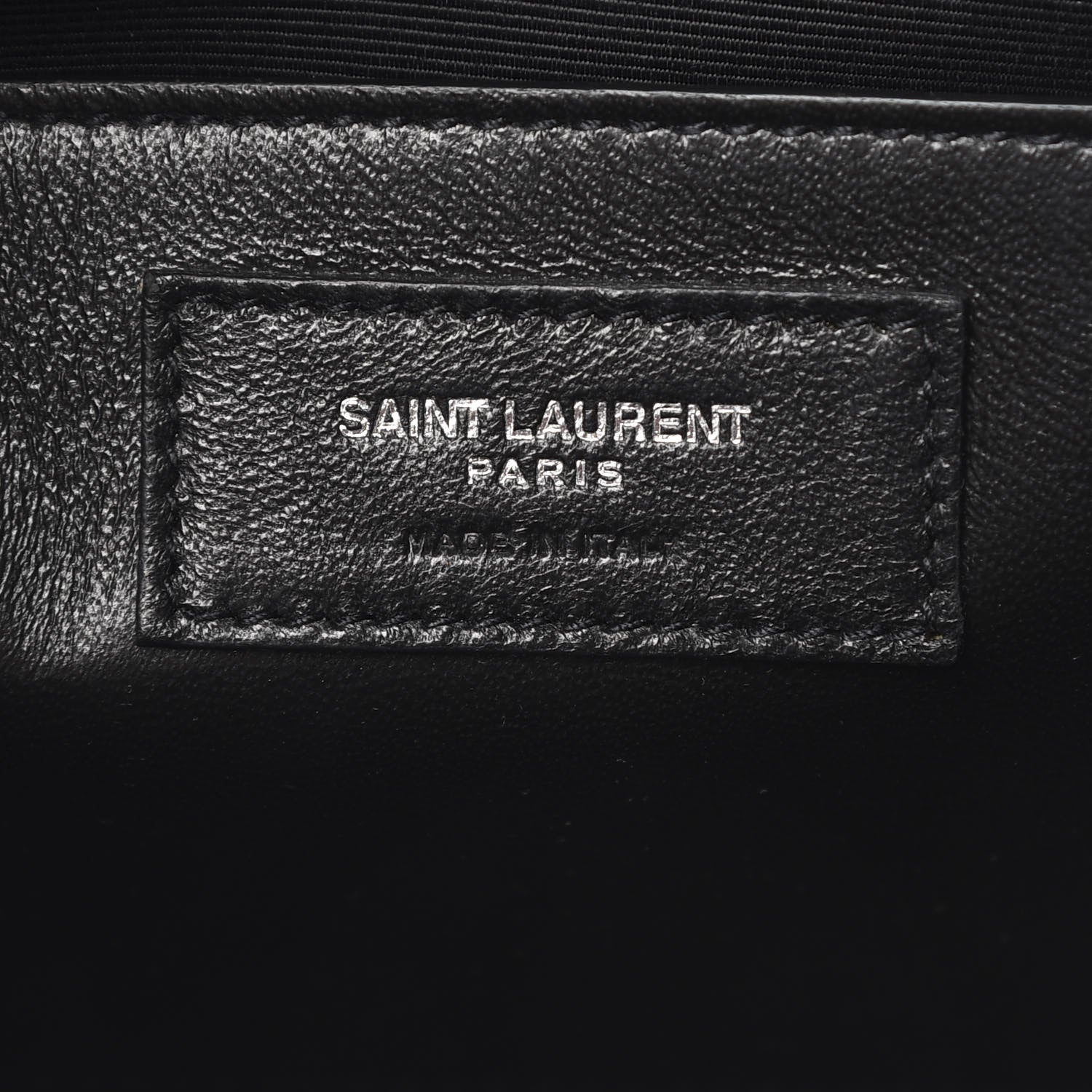 Saint Laurent Grain De Poudre Medium Classic Monogram Kate Satchel Black 6 of 10