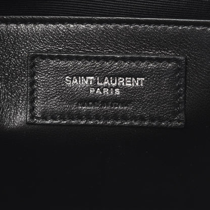 Saint Laurent Grain De Poudre Medium Classic Monogram Kate Satchel Black 6 of 10