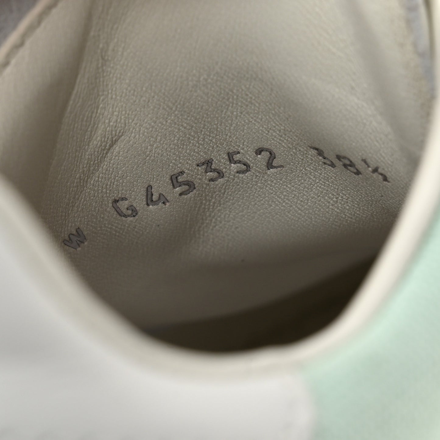 Cotton Sneakers 38.5 Light Turquoise White