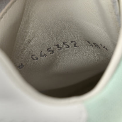 Chanel Cotton Sneakers 38.5 Light Turquoise White 9 of 10