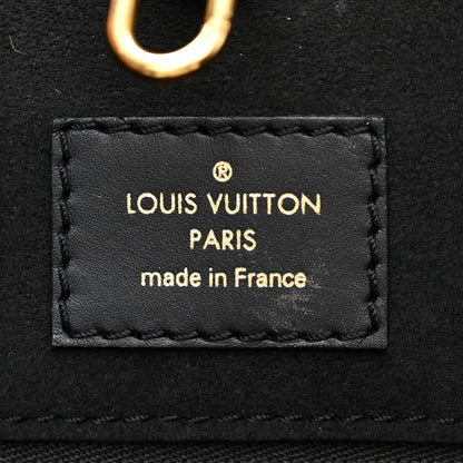Louis Vuitton Calfskin Monogram Fold Tote PM Cream Khaki Black 6 of 10