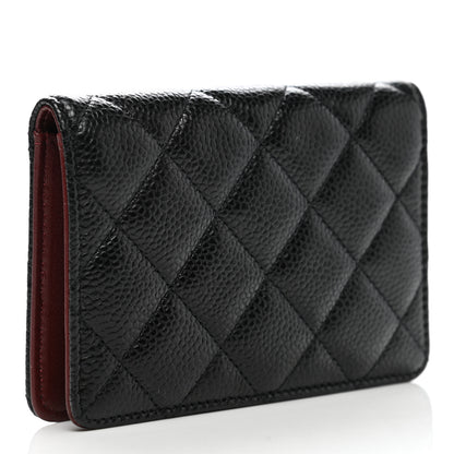 Chanel Caviar Quilted Bi-Fold Wallet Black 3 of 9