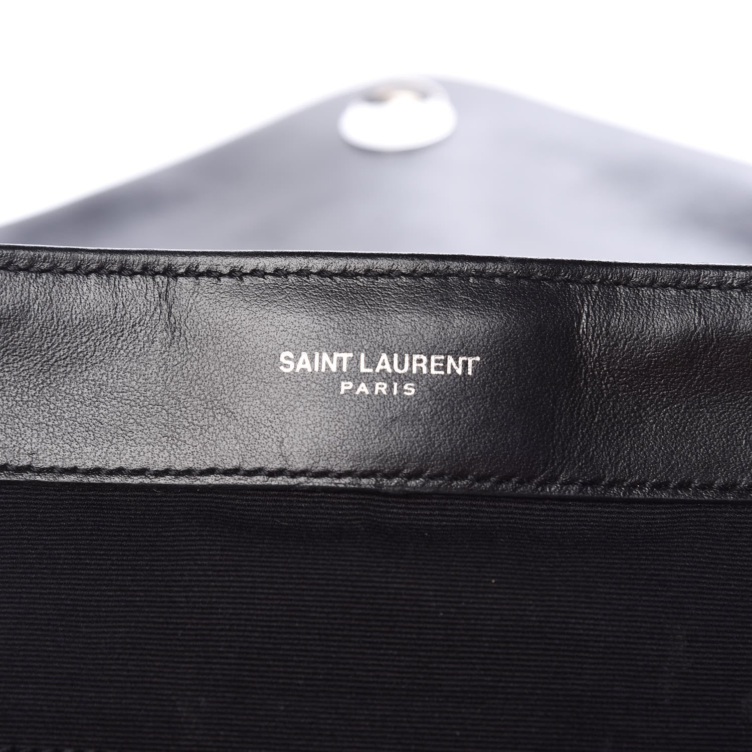 Saint Laurent Calfskin Y Quilted Monogram Medium Loulou Backpack Black 6 of 10
