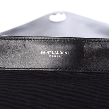 Saint Laurent Calfskin Y Quilted Monogram Medium Loulou Backpack Black 6 of 10