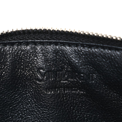 Saint Laurent Calfskin Zipped Travel Document Holder Black 6 of 7