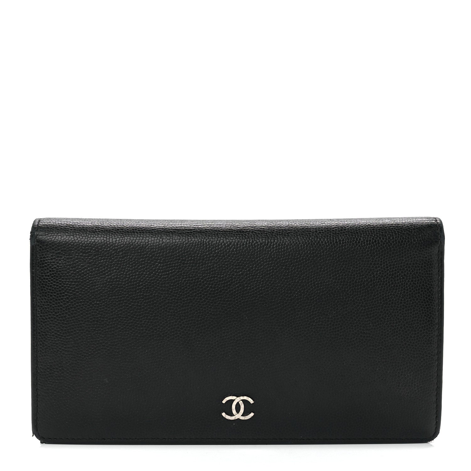 Chanel Caviar Sevruga Yen Wallet Black 1 of 13