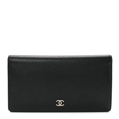 Chanel Caviar Sevruga Yen Wallet Black 1 of 13