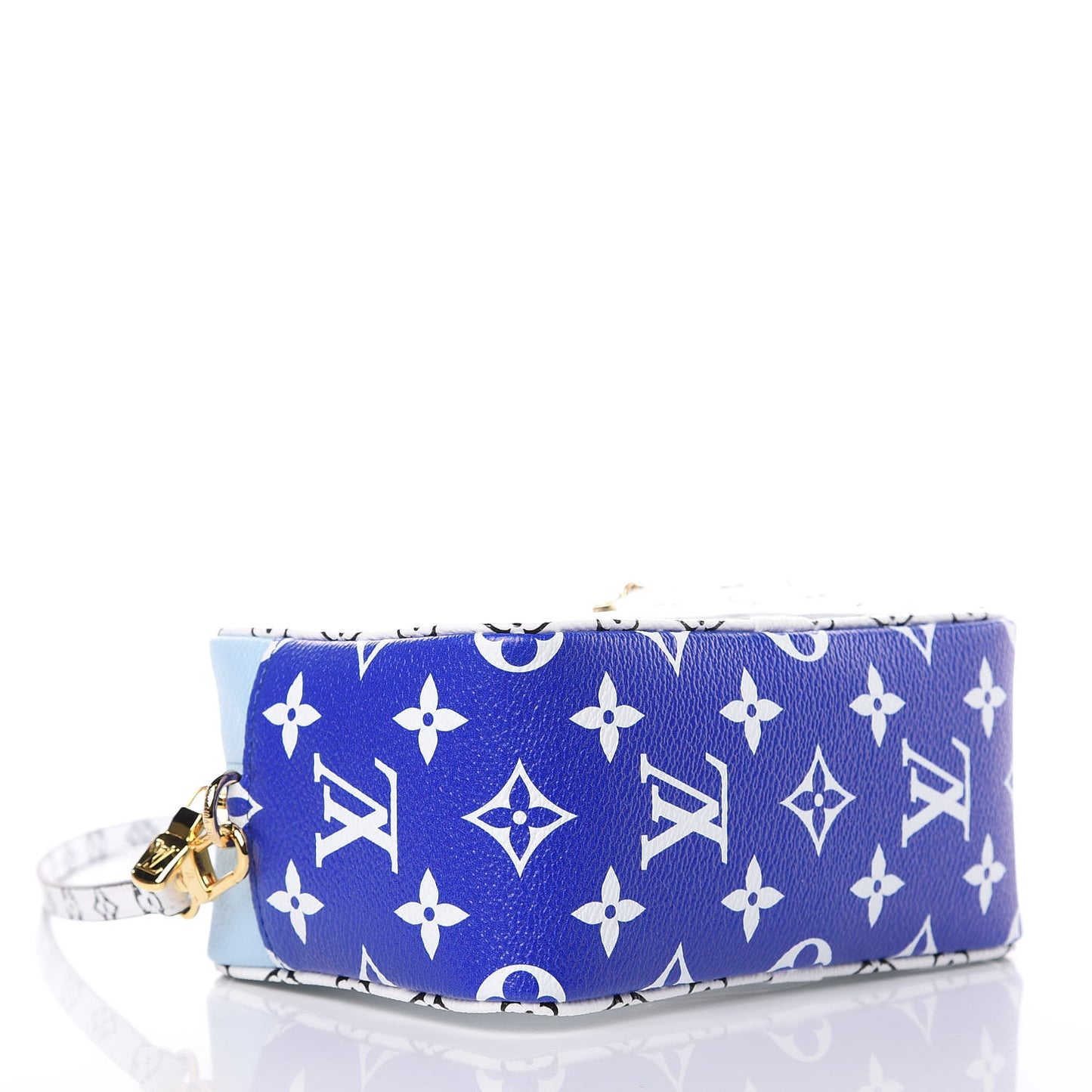 Monogram Giant Hawaii Beach Pouch Blue