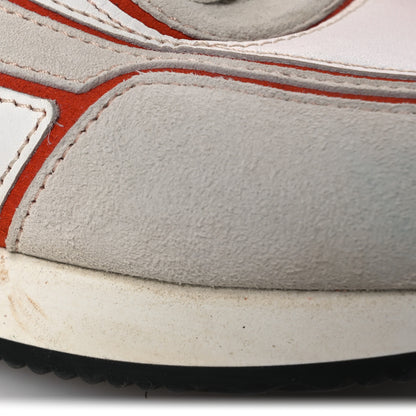 Hermes Calfskin Suede Goatskin Womens Chris Sneakers 36 White Multicolor 11 of 13
