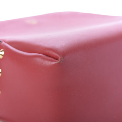 MCM Calfskin Mini Duchess Polke Studs Backpack Red 9 of 14