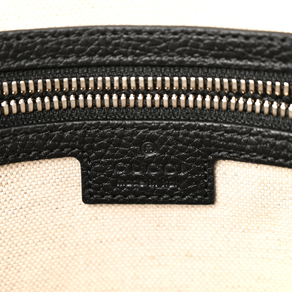 Piuma Calfskin Jumbo GG Embossed Briefcase Black