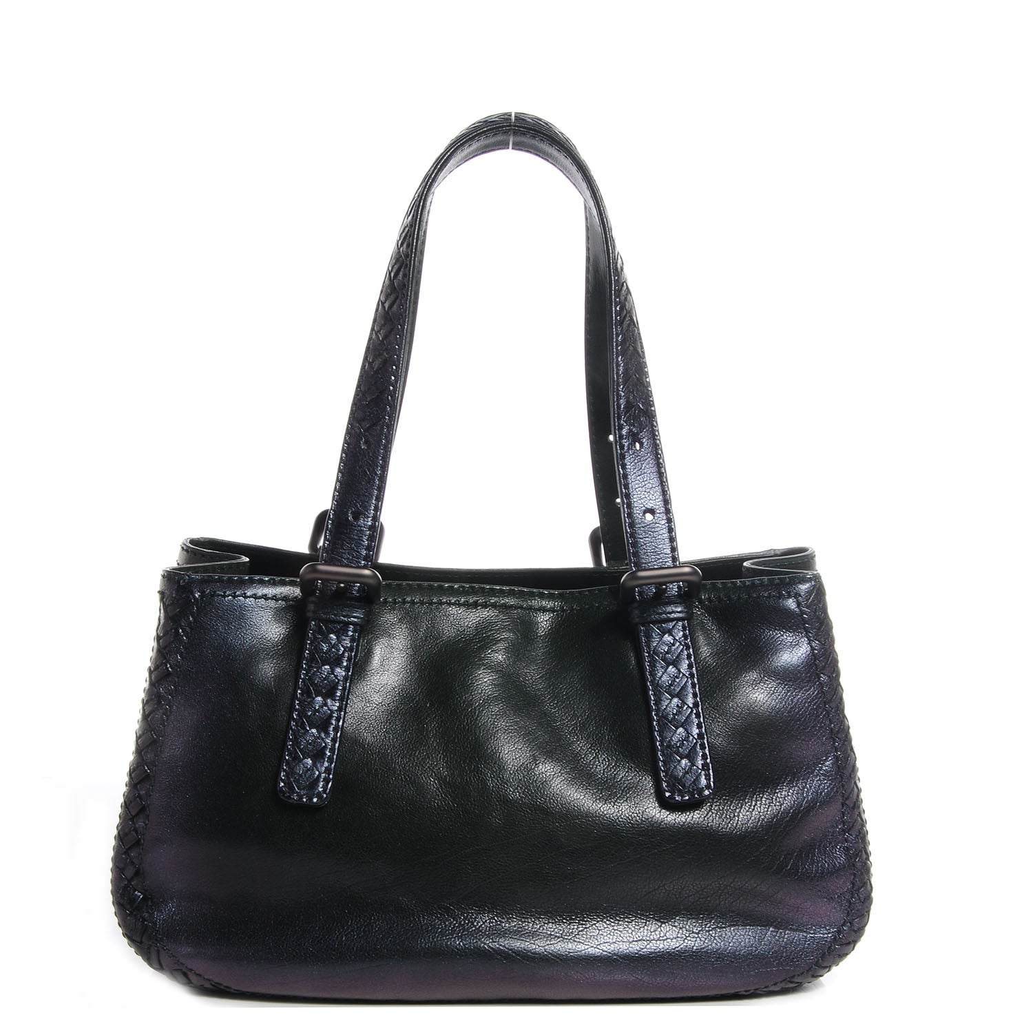 Bottega Veneta Iridescent Leather Shoulder Bag Green 1 of 8