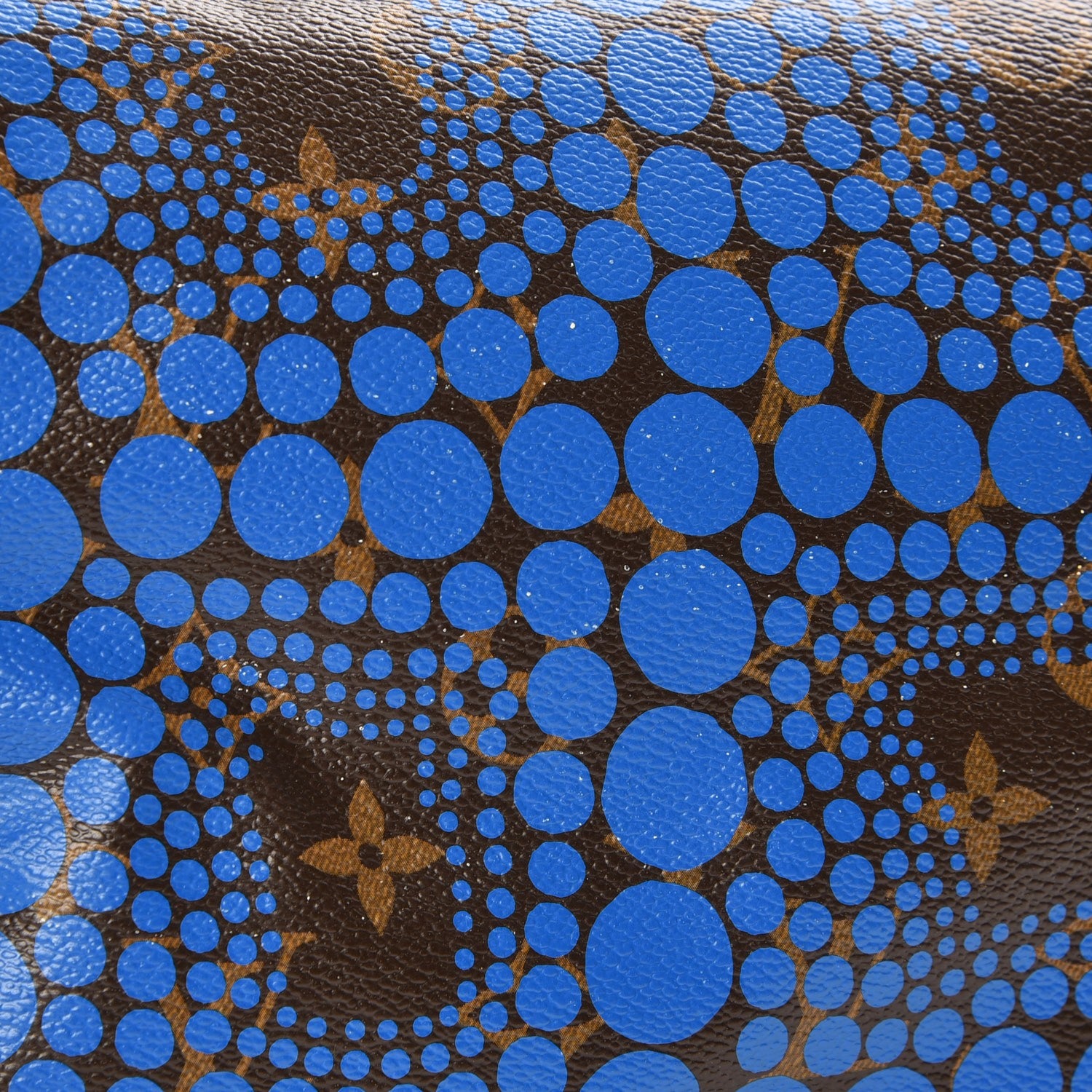 Louis Vuitton Monogram Kusama Town Speedy 30 Blue 8 of 8
