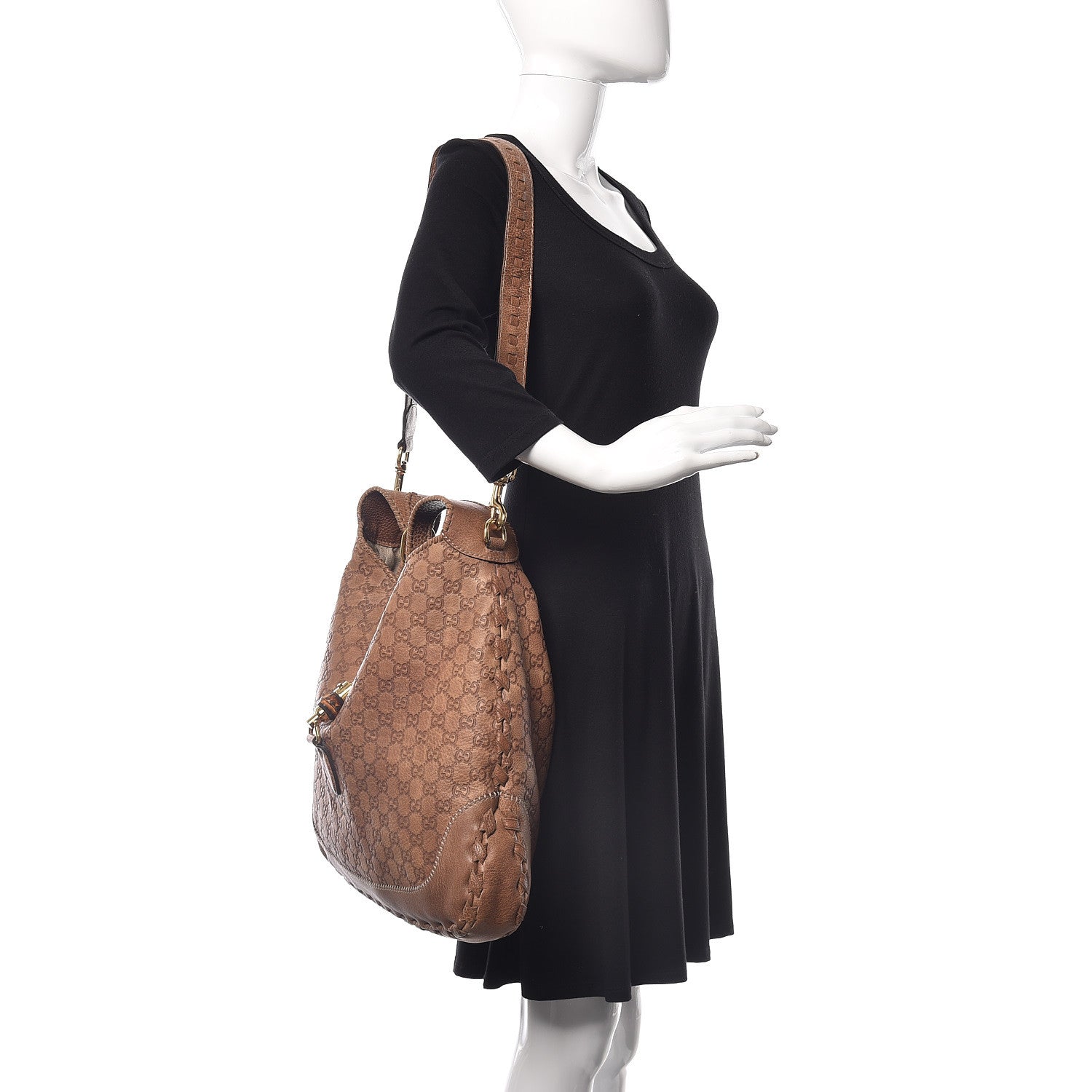 Gucci Guccissima Large New Jackie Hobo Light Brown 3 of 10