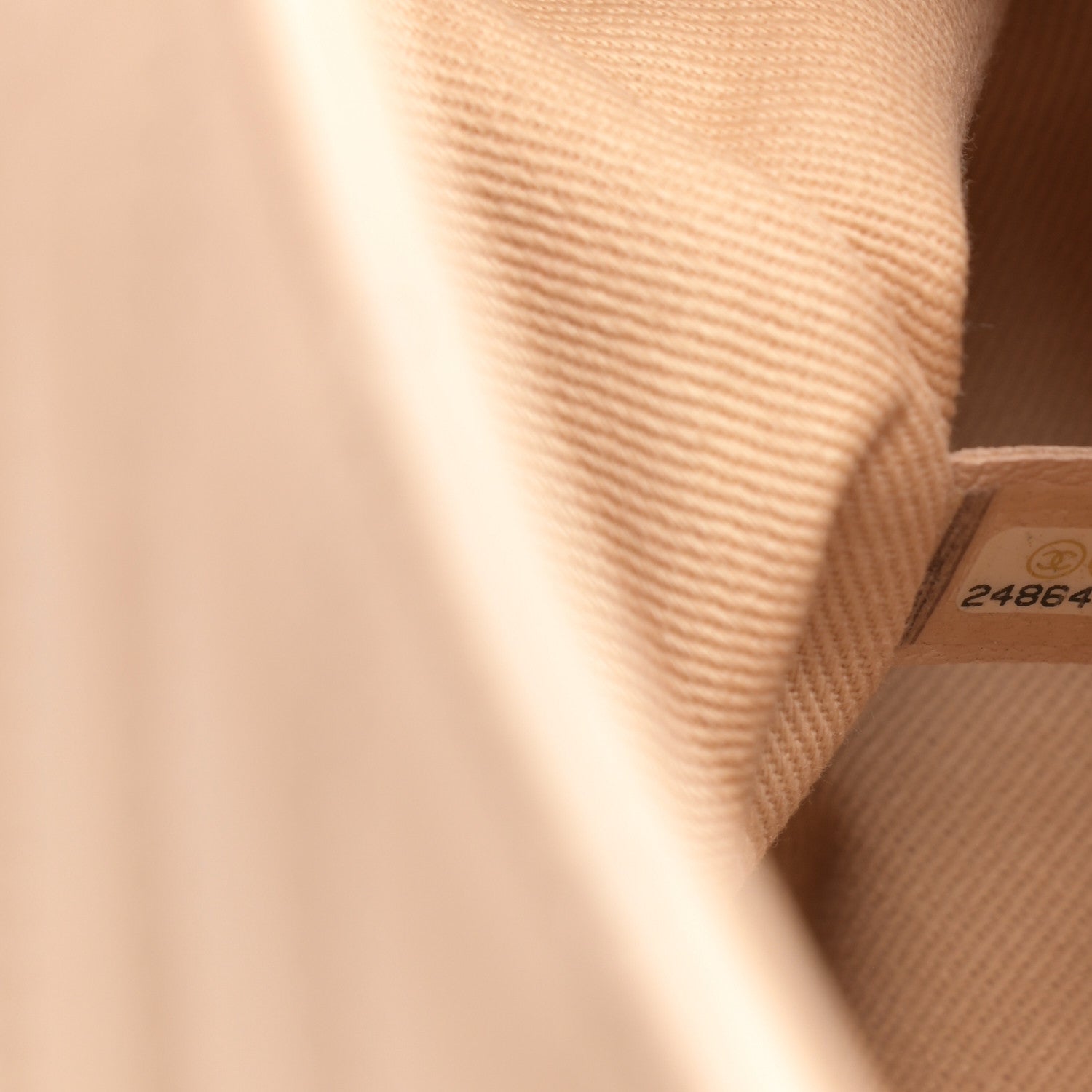 Chanel Calfskin Chevron Quilted Medium Coco Handle Flap Beige 7 of 17