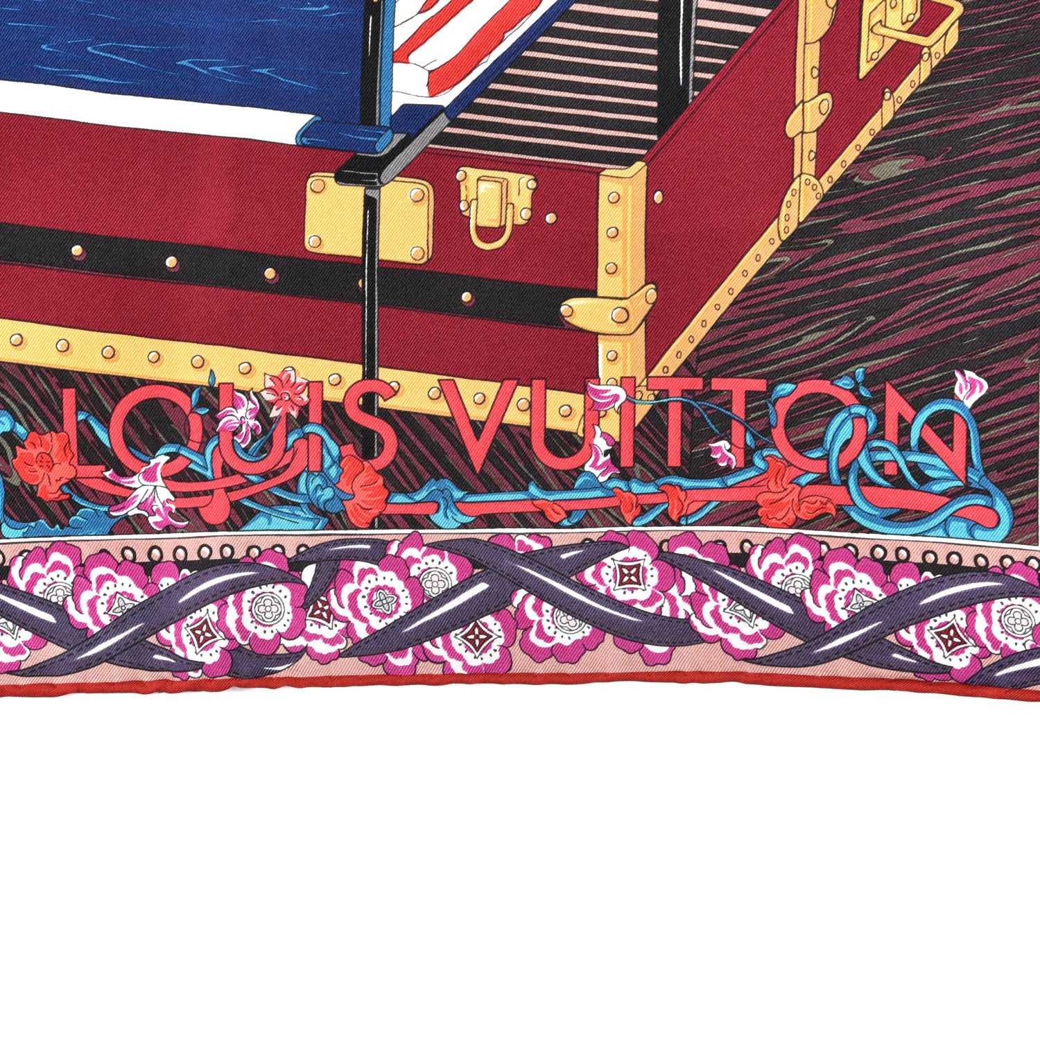 Louis Vuitton Silk Trunks Scarf Multicolor 2 of 3