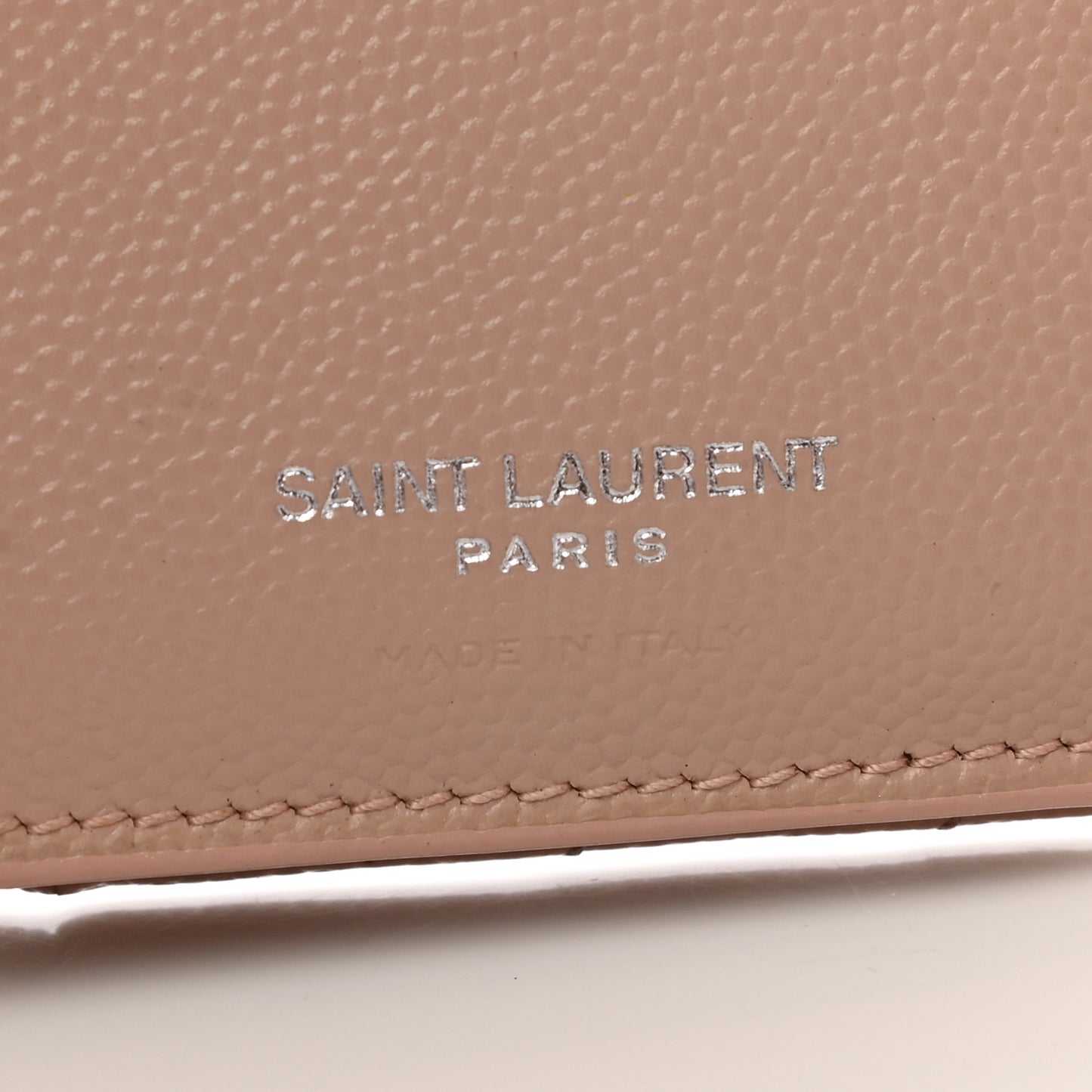 Grain De Poudre Matelasse Chevron Small Monogram Envelope Wallet Blush