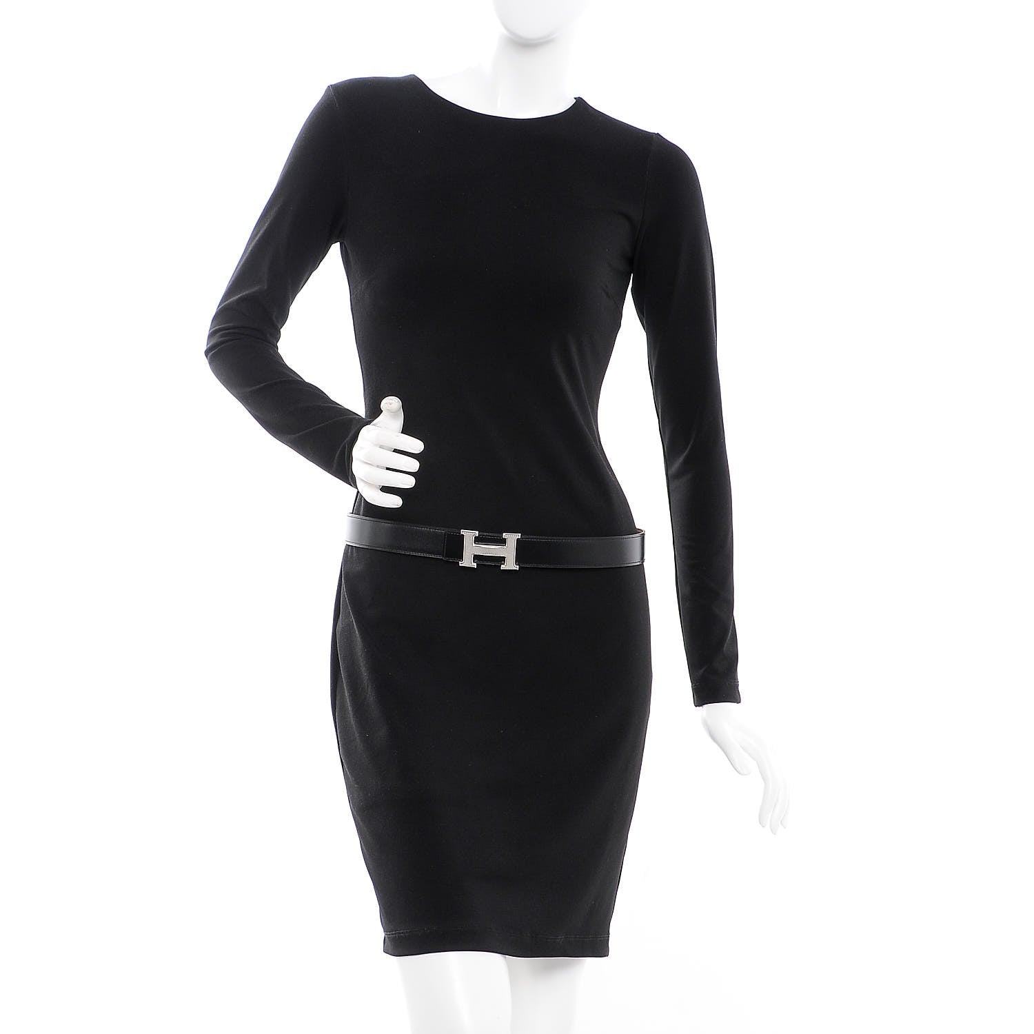 Hermes Box Togo 32mm Guilloche H Belt 90 Black Gold 2 of 9