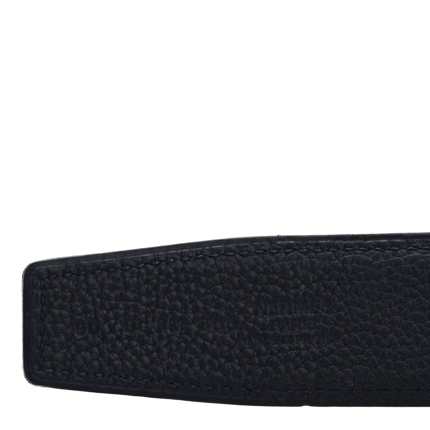Box Togo 32mm Guilloche H Belt 90 36 Black Bleu Nuit