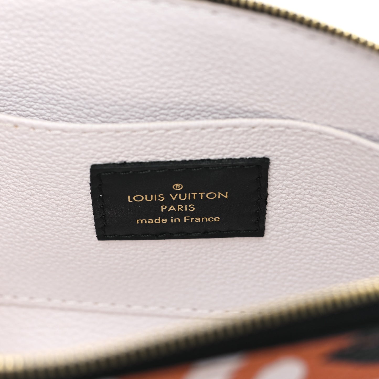 Monogram Giant Crafty Cosmetic Pouch Creme Caramel