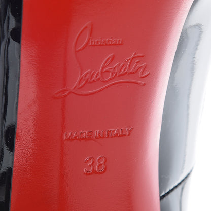 Christian Louboutin Patent New Very Prive 120 Pumps 38 Black 8 of 13