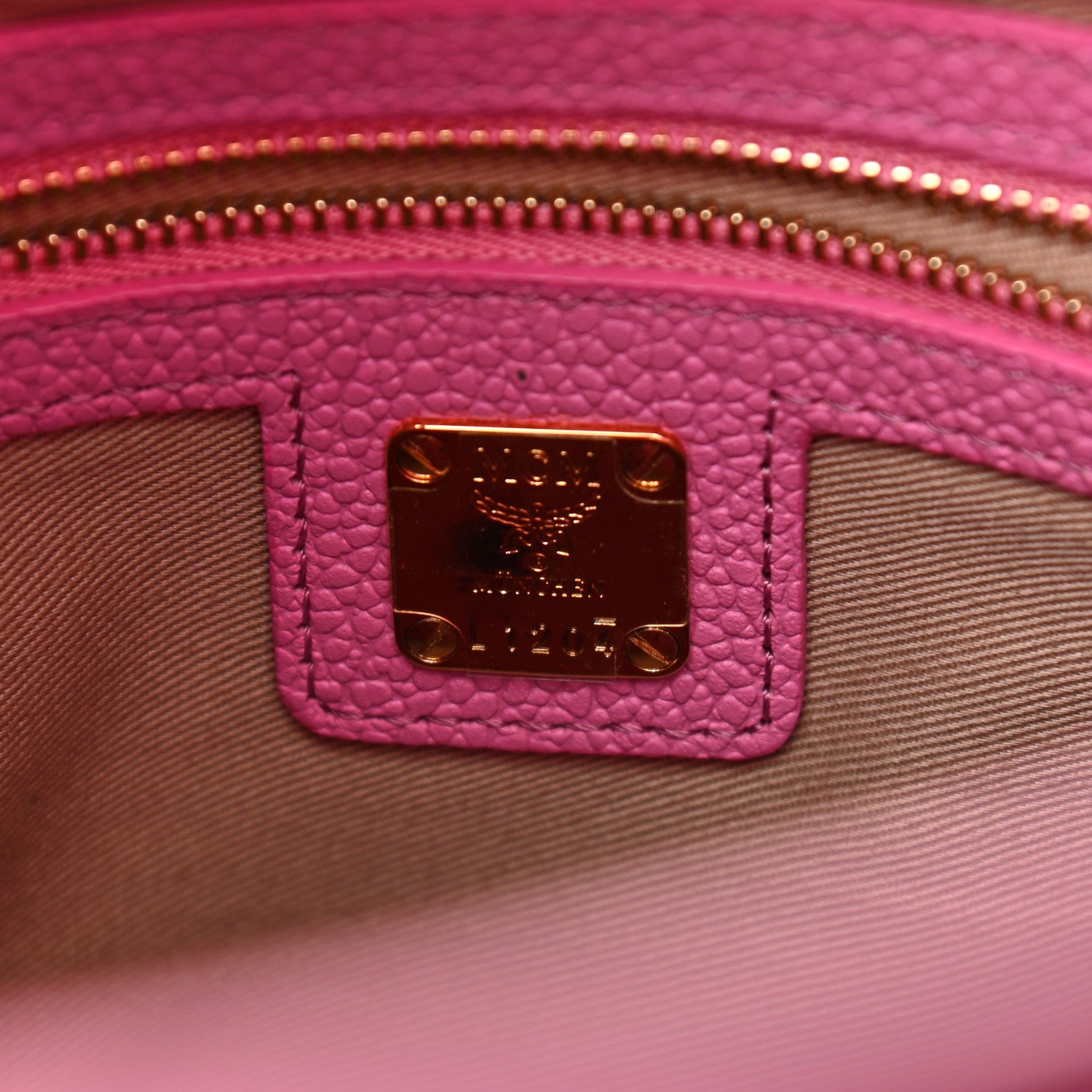 MCM Visetos Corina Shoulder Bag Pink 6 of 10