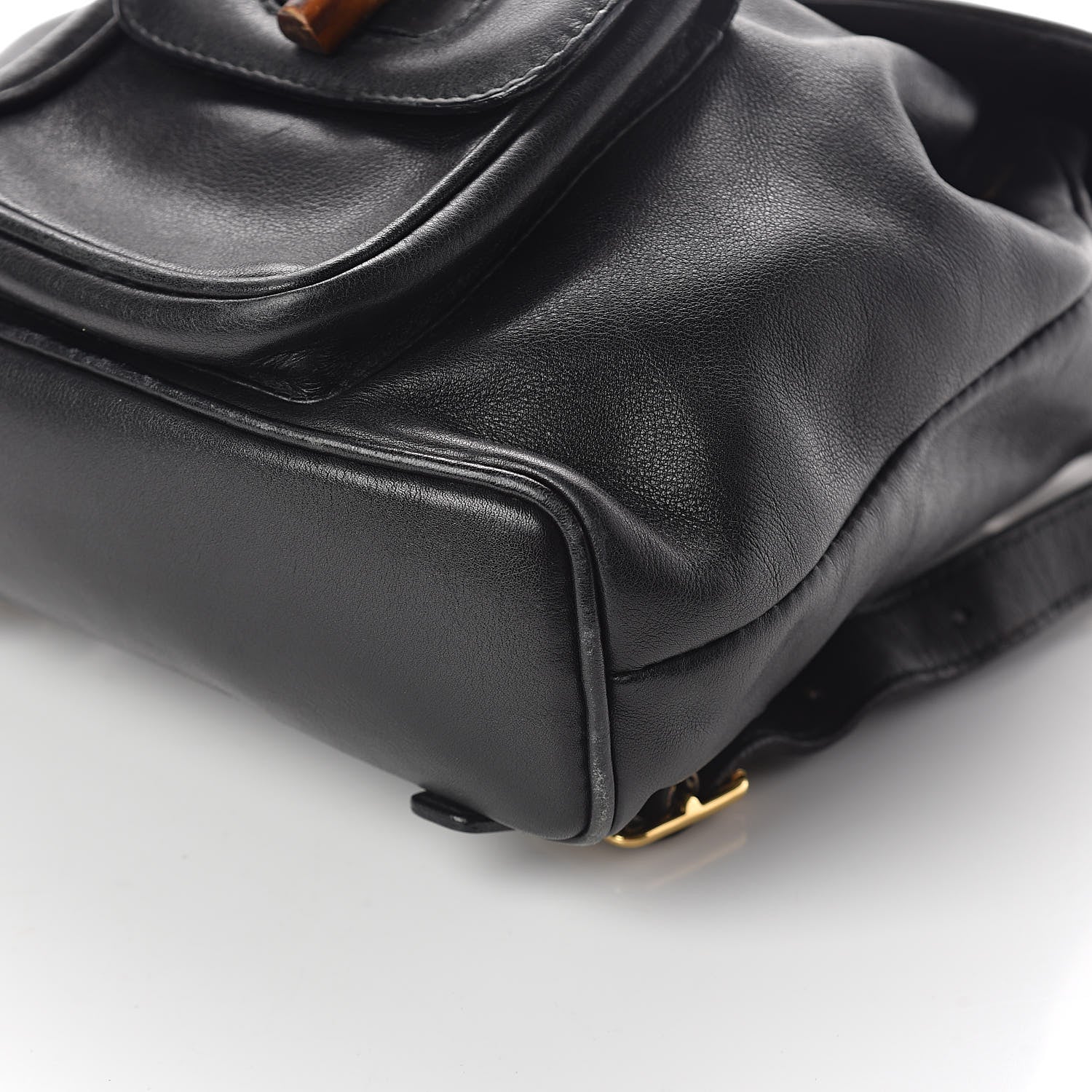 Gucci Calfskin Bamboo Backpack Black 9 of 9
