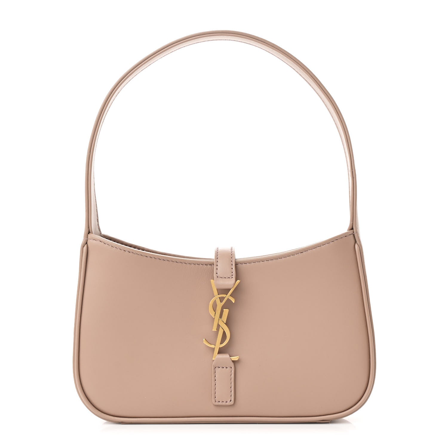 Saint Laurent Smooth Calfskin Le 5 A 7 Mini Hobo Dark Beige 1 of 10